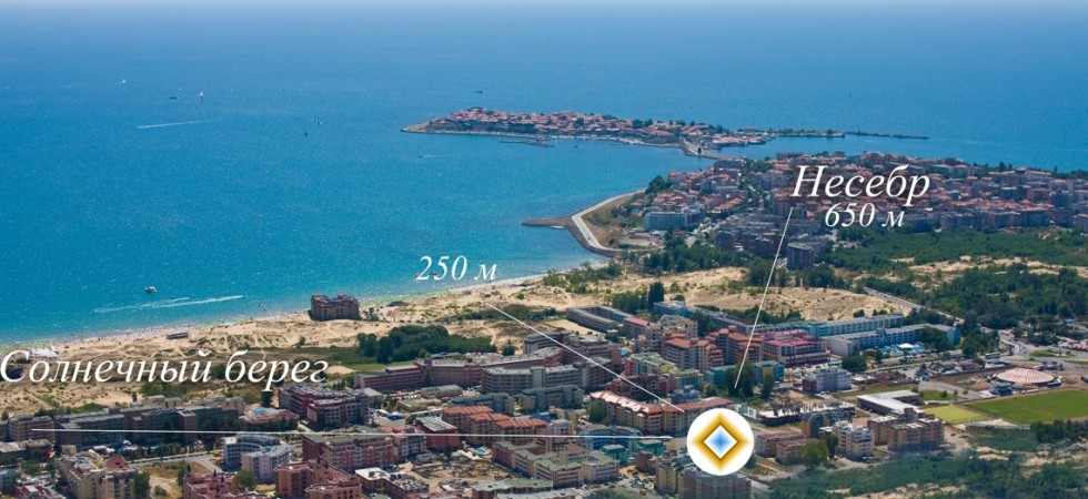 Апартаменты в комплексе Месембрия Палас на Солнечном берегу, Болгария